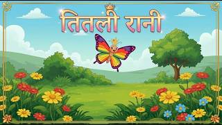 तितली रानी | Titli Rani | Hindi Nursery Rhymes for Kids | Hindi Bal Geet