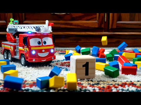 Let's Count to 5 with Fire Trucks, Police Cars, and More!  Fun Number Learning for Kids