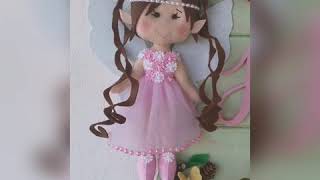 Cartel de bienvenida en madera y fieltro