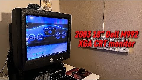 My most complex CRT: The Dell M992 XGA monitor