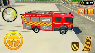 Robot Fire Truck Driver Simulator 2020 - Firefighter Robot Rescue Mission Game - Android Gameplay screenshot 3