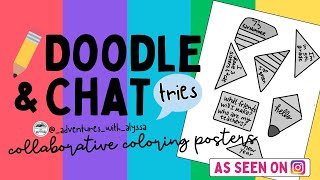 Collaborative Coloring Poster Activity | As Seen On Instagram | Epsiode 245