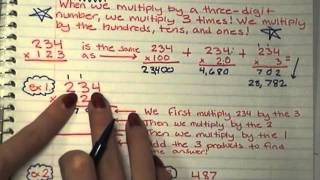 Math 55: Multiplying by 3-Digt Numbers
