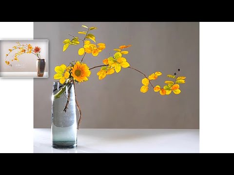 秋风插花--Những bình hoa đẹp phù hợp với tiết trời sang thu - autumn Flower Arrangement Ideas