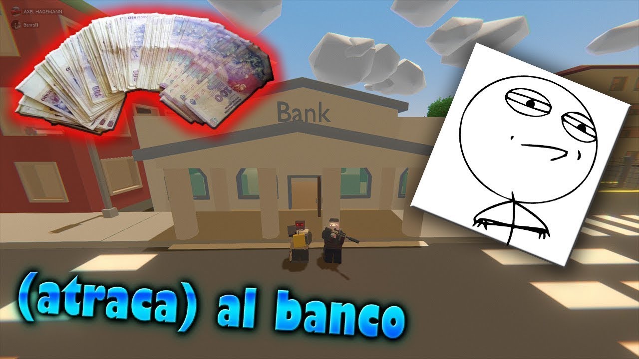 (atraca) al banco **sale bien** unturned gameplay español