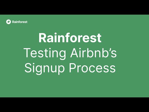 Rainforest - An End-to-End Signup Test