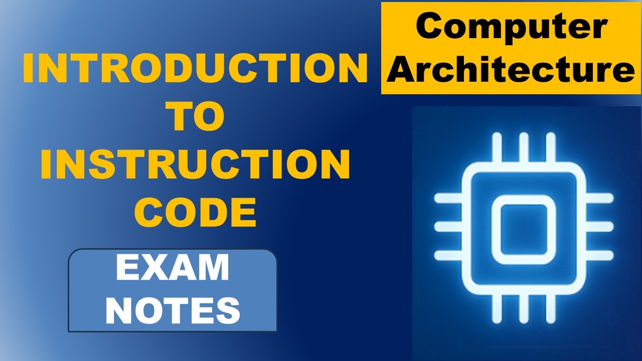 Introduction to Instruction code | Computer Architecture | - YouTube