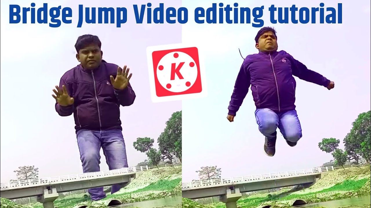 Bridge Jump Video Editing ||Big Man Video Editing in kinemaster| Jumping short VFX video |Tech boy