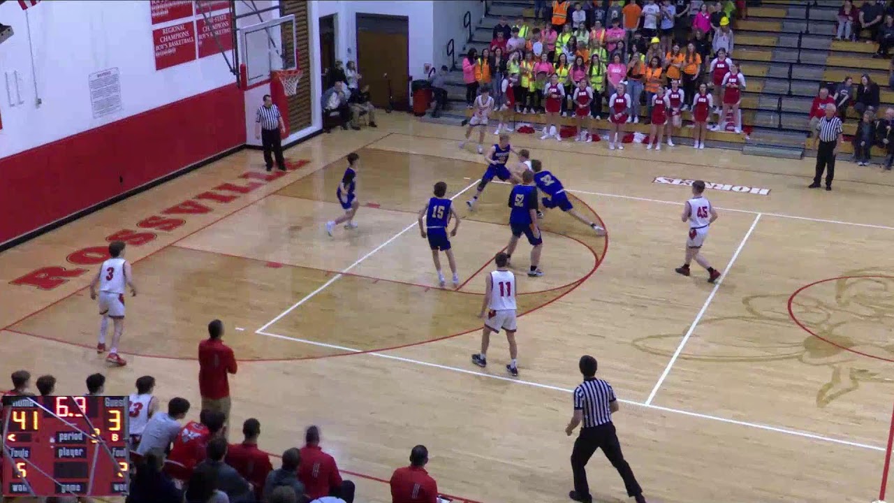 Rossville High School vs North White Boys JV Basketball Mens JV Basketball YouTube
