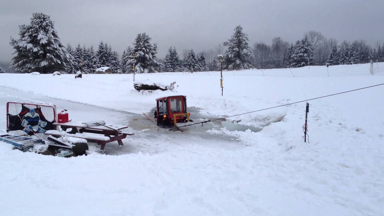 Redneck ice fishing 