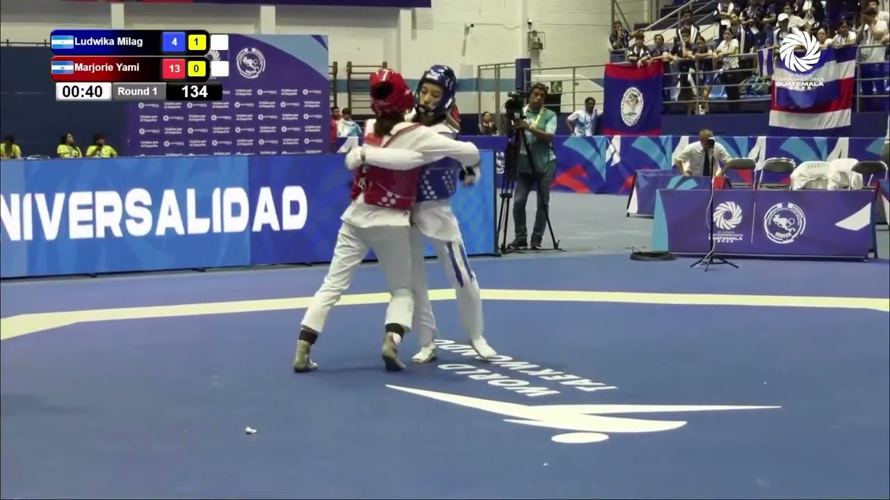 XII Central American Games 2025, Guatemala F-46Kg Ludwika Vega (NCA) vs Marjorie Larreynaga (ESA)