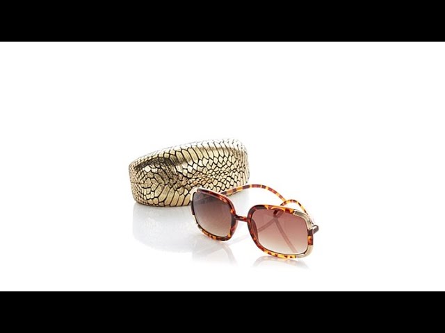 Joan Boyce Oversized Square Frame Sunglasses - YouTube display picture 2
