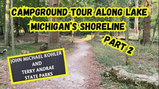 Kohler-Andrae State Park| Wisconsin| South Campground Tour| Sites 49-230