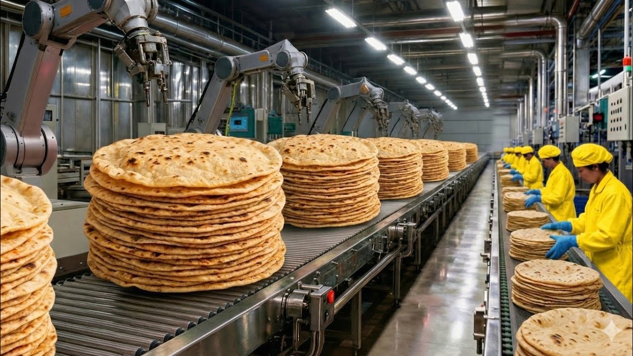 Inside the Billion-Chapati Factory – How India’s Roti Is Made at Massive Scale