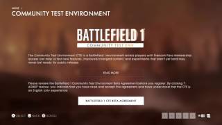 Battlefield 1 CTE PS4 installation