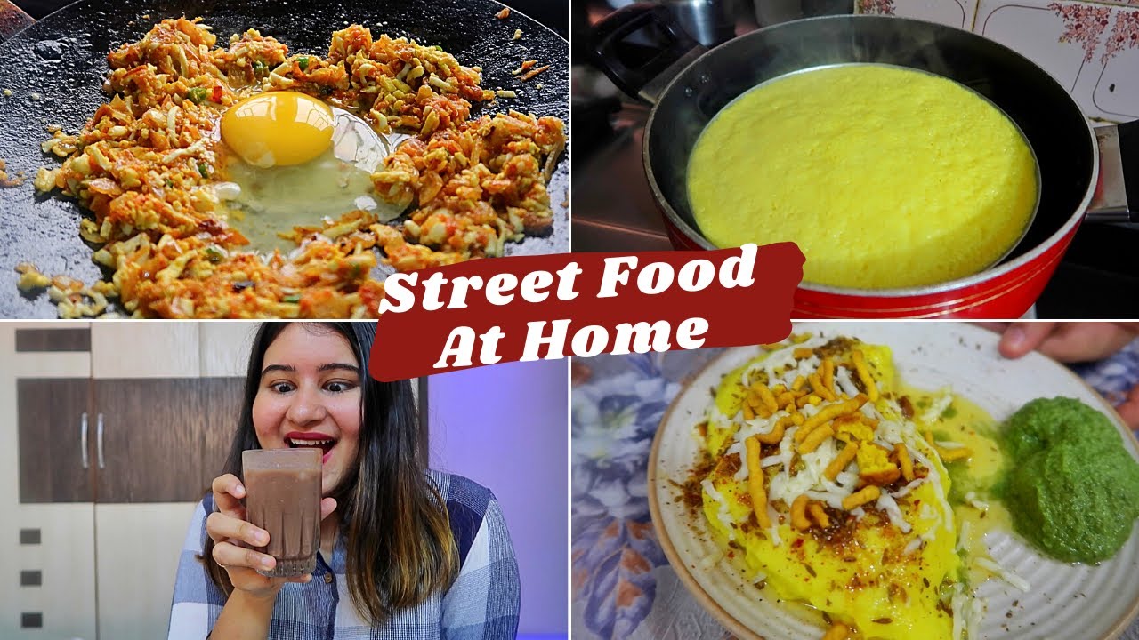 SURAT STREET FOOD at HOME | Locho, Cold Coco & Anda Ghotala | 
