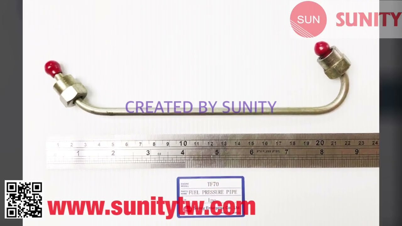 TAIWAN SUNITY - FUEL PRESSURE PIPE TF70 for Yanmar Agricultural engine parts