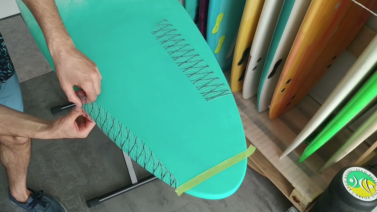 Carbon Tape Surfboard
