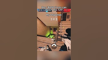 INSANE 1V4 CLUTCH ✅ #r6 #r6siege #r6gameplay #rainbowsixsiege #r6clips #r6siegeclips