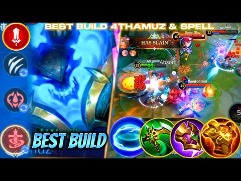 THE MVP THAMUZ MOMENTS | BEST THAMUZ EXP-LANE FULL GAMEPLAY BUILD & EMBLEM | THAMUZ MLBB #thamuz