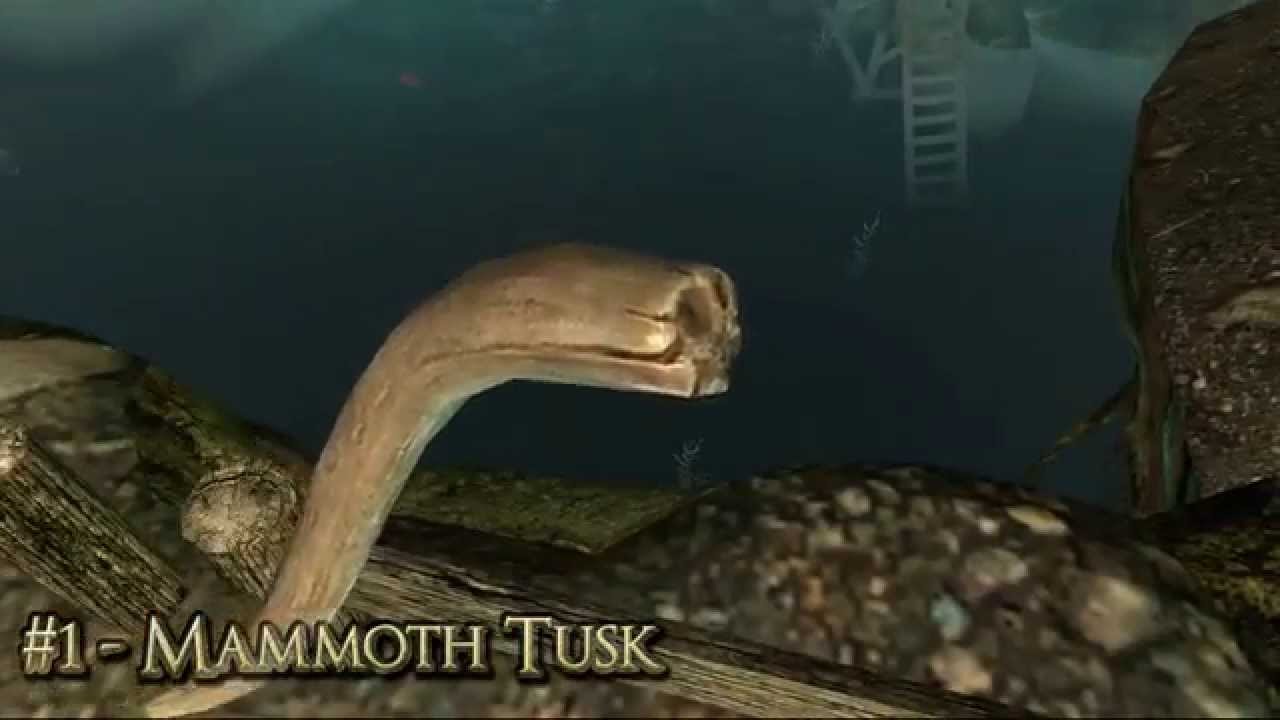 Skyrim "Sink or Float?" Episode 1 Mammoth Tusk YouTube