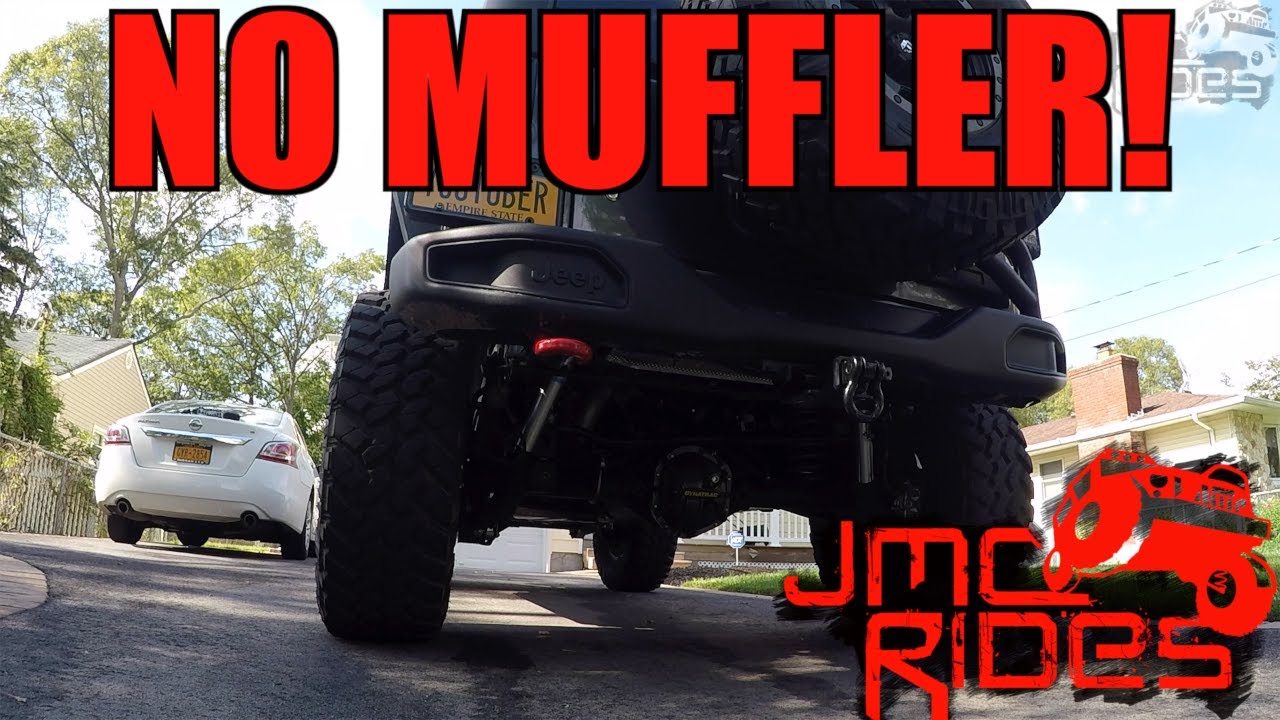 ILLEGAL MOD - RIPPED OUT THE MUFFLER ON MY 2017 JK WRANGLER RUBICON! The  Sound Will Surprise You*** - YouTube