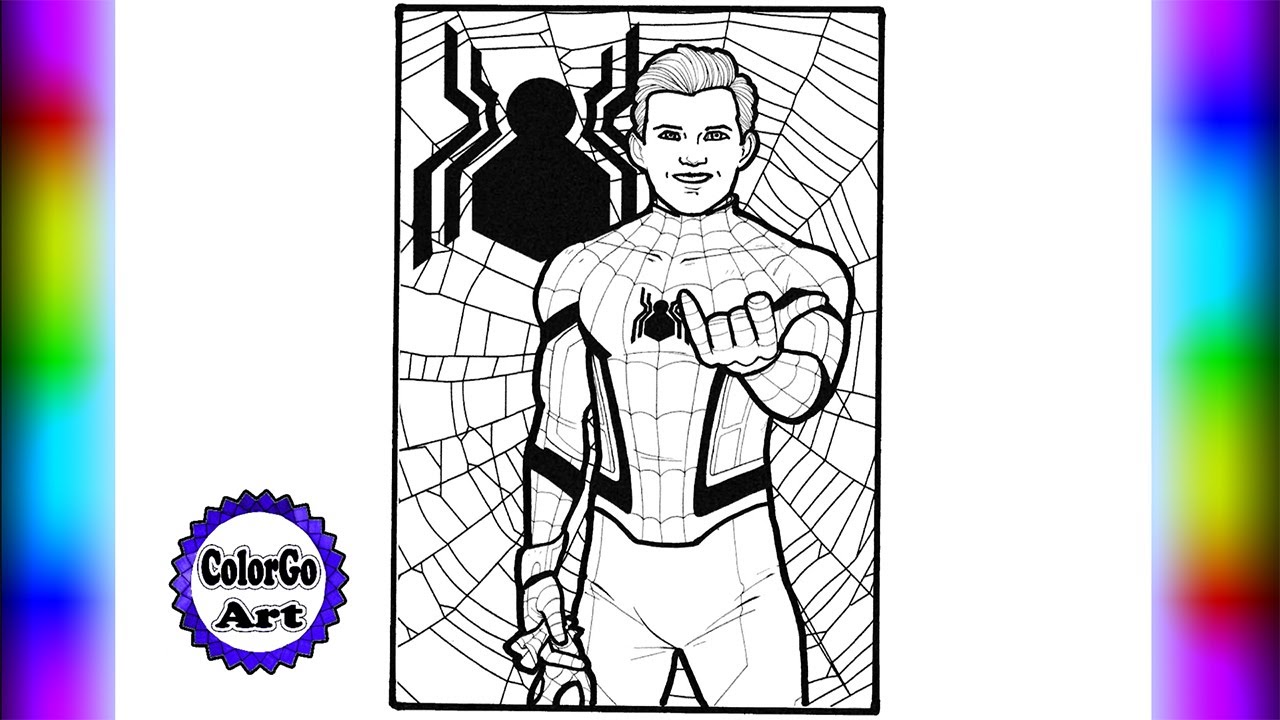 10 Amazing Tom Holland Spiderman Coloring Pages for Spidey Fans of All Ages