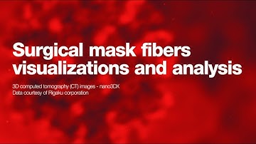 Surgical mask fibers visualization and analysis with Avizo Software