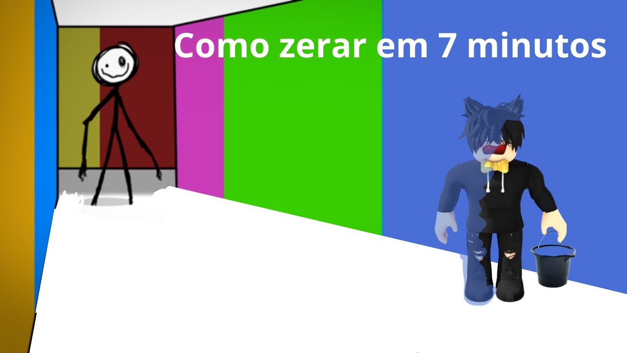 DESENHO MONSTRO QUER ROUBAR NOSSAS CORES (Color or Die Roblox) 