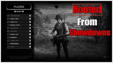 Red dead online : Argument leads Of me Getting Booted from Showdowns This bot still thinks i Cheat