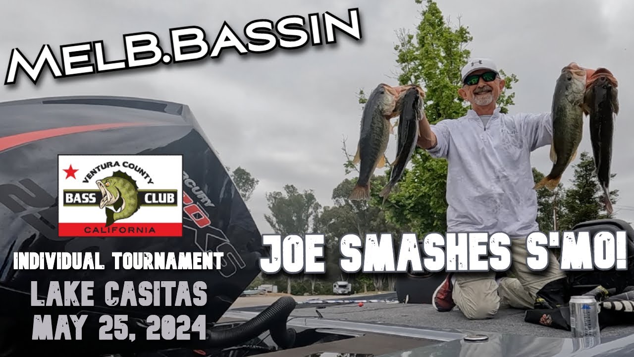 LAKE CASITAS BASS FISHING – JOE SMASHES S'MO!