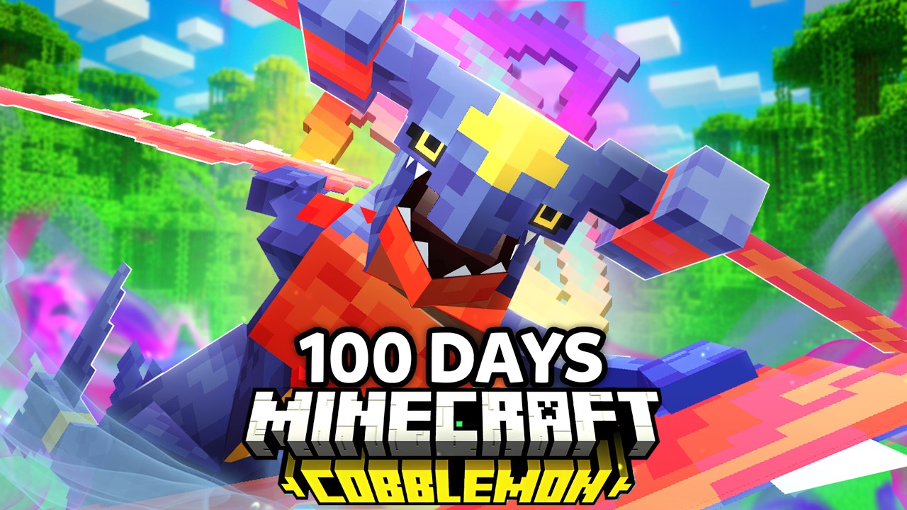 I Spent 100 Days in DRAGON-ONLY MEGA Pokémon Minecraft Against my Rival! (Duos Cobblemon)