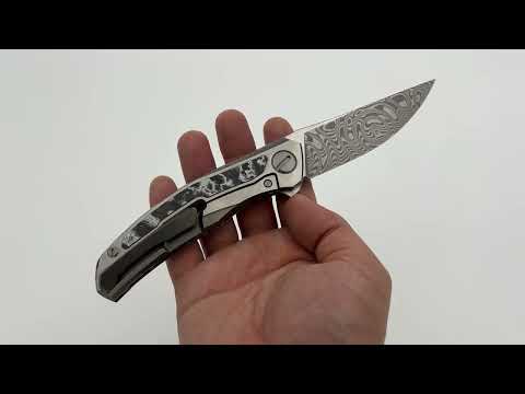 Shirogorov Knives Quantium WKM - Titanium/White CarboTi - ZDI-E - MRBS Knife From R1MarketPlace