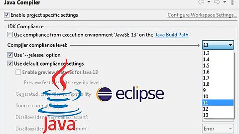TIP: Change Java compiler version for Eclipse project