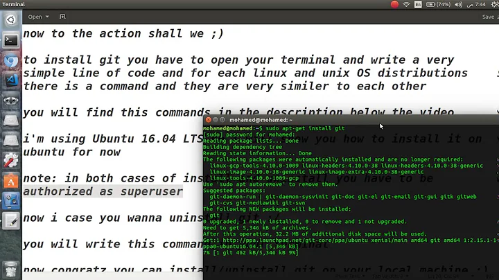 how to install and uninstall git on ubuntu 16.04 LTS linux