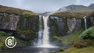 Celtic Music for Sleep | Misty Scottish Highlands, Lochs and Mountains | 8 Hours Relaxing Music