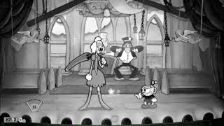 Cuphead Sally Stageplay - Dramatic Fanatic black and white