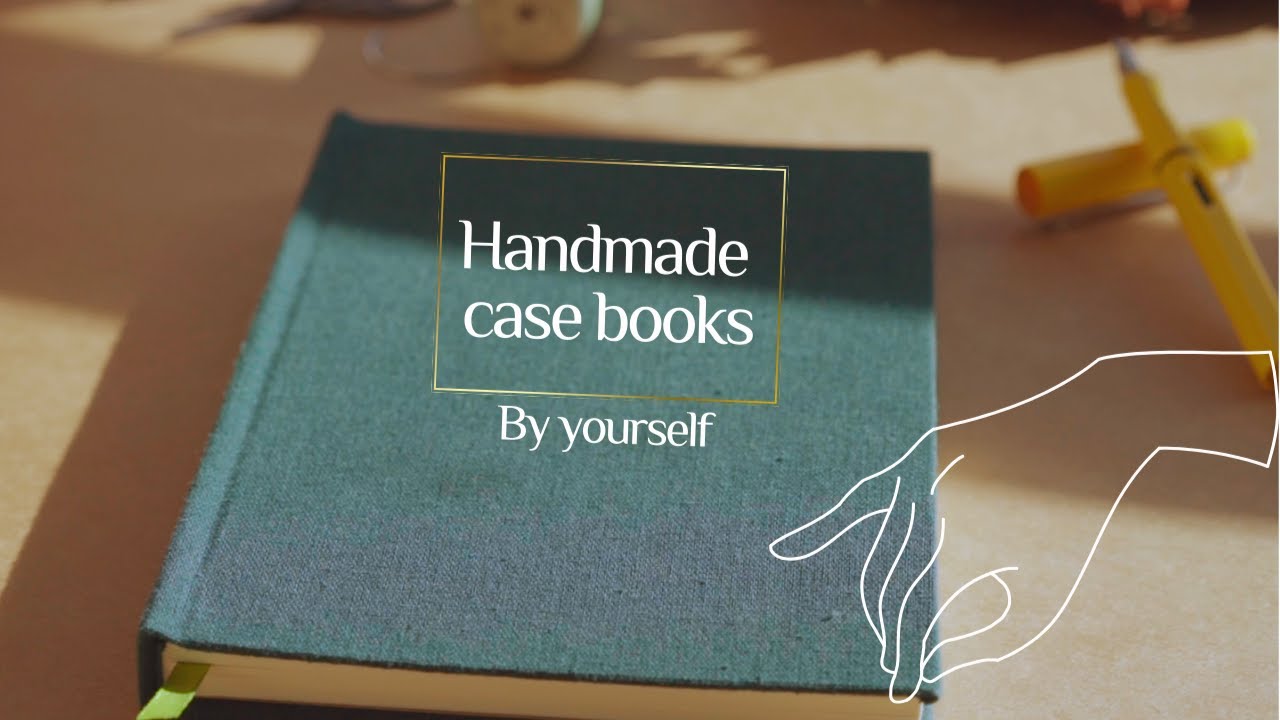 Bookbinding| binding a book by hand in 8 mins | Make your own books 手工裝幀綫裝本|製作硬皮精裝書本
