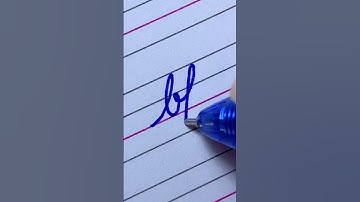 How to write bf in cursive writing | New American cursive handwriting practice 2023