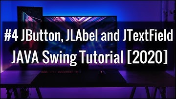 #4 How to use JButton, JLabel and JTextfield Java Swing with GUI Software development tutorial 2021.