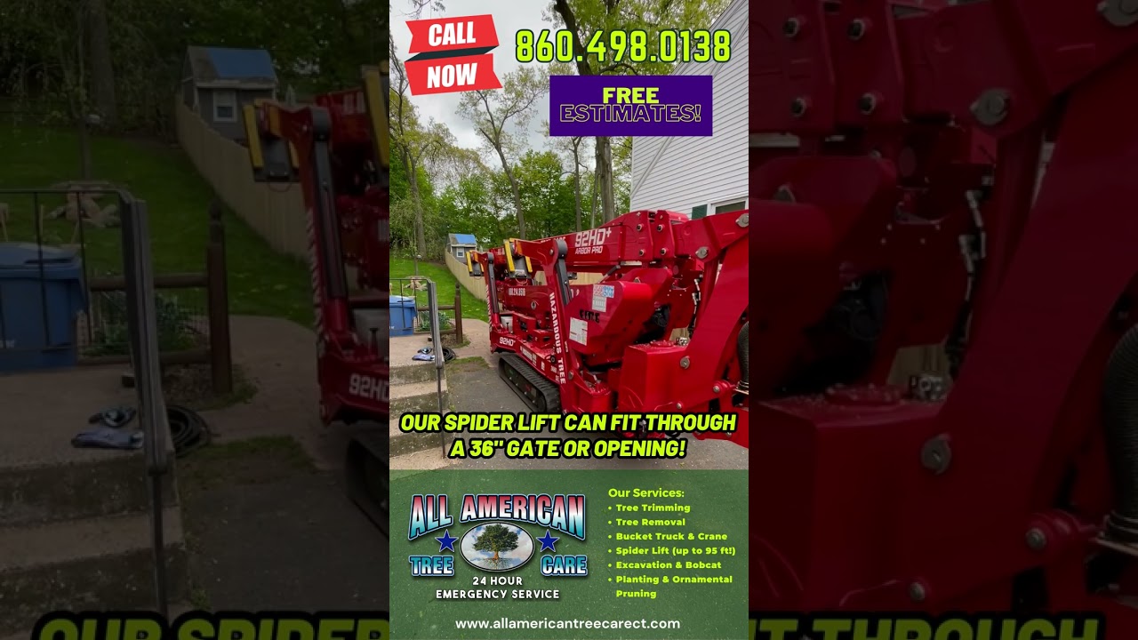 Our Spider Lift can fit through a 36" Gate or Opening!!!