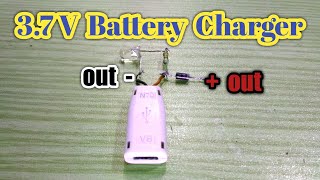 how to make a 3.7 volt battery charger circuit | 3.7v battery charger