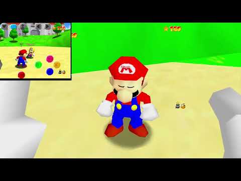 SM64 Co-Op DX VR Standalone (Super Mario 64 VR, physics-based) gameplay