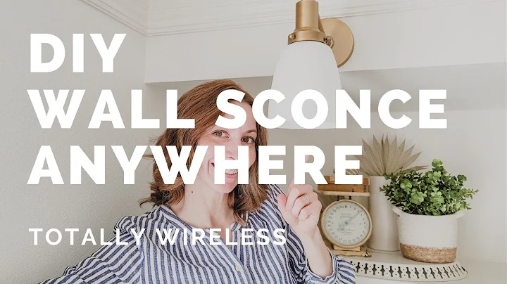 How to DIY a Wall Sconce Anywhere! – wireless light fixture – add accent lights – DIY light fixtures