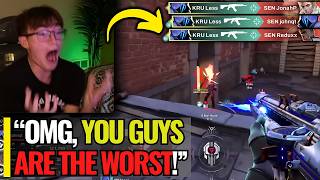 🚨 Dasnerth & Streamers React to KRÜ Less INSANE 3K Against SEN in VCT