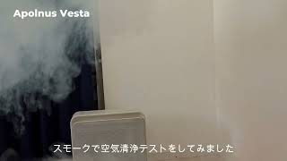 空気清浄機Apolnus Vestaを使ってスモークを吸ってみた