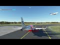 Msfs fss embraer e175 essa to esms with crosswind landing settings turbulencerealistic