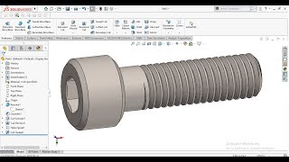Solidworks tutorials: How to make allen head screw in solidworks