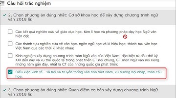 Đáp án bài trắc nghiệm Module 1