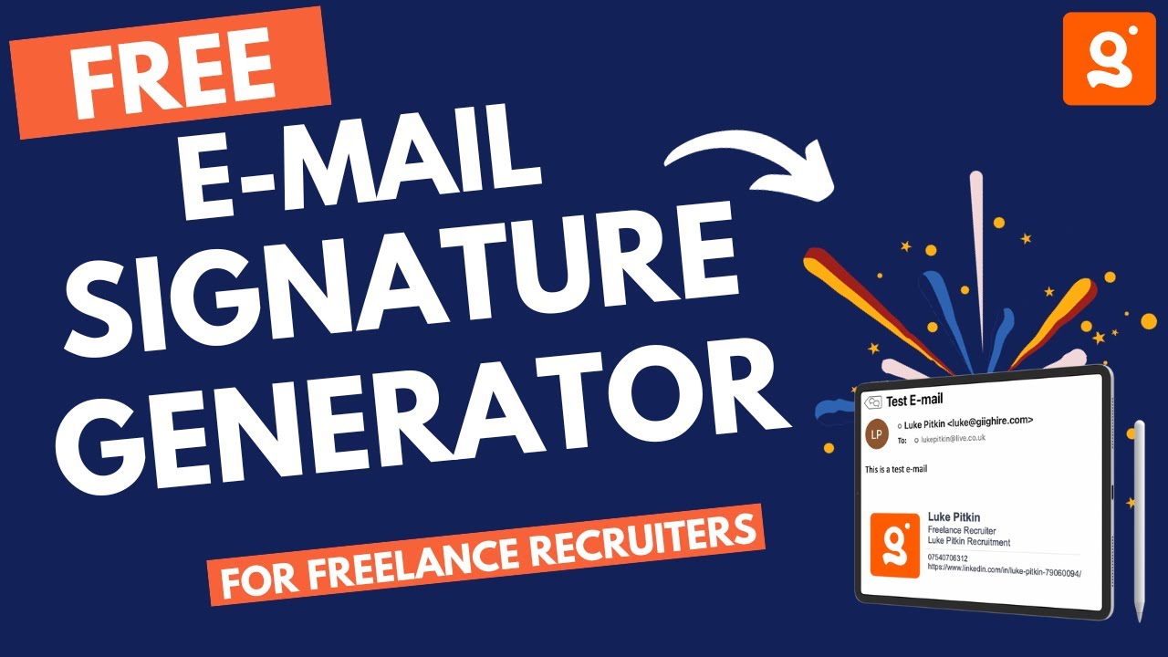 Free Email Signature Generator - Generate A Signature In Minutes